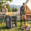 Outsunny Outsunny Camping Cupboards, Folding Camping Kitchen Table with 3-Tier 2