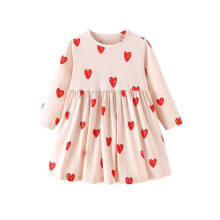 (140cm)Kids Girl Dress With Breathable Cotton Fabric And Princess Style For Fall Wear