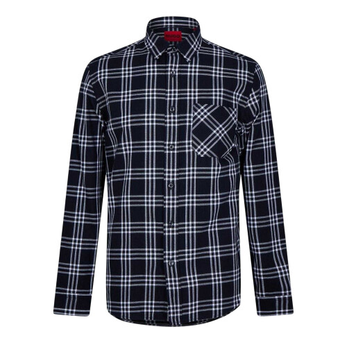 Hugo Boss Hugo Boss Mens Plaid Regular Long-Sleeved Shirt
