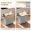 Homcom HOMCOM Kitchen Island with Drop Leaf, Rolling Kitchen Storage Trolley, Grey 4