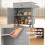 Homcom HOMCOM Kitchen Island with Drop Leaf, Rolling Kitchen Storage Trolley, Grey 6