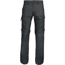 (3XL, Black) Kariban Mens Zip-off Multi-Pocket Work Trousers