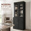 Homcom HOMCOM Modern Bookcase, Display Cabinet with Adjustable Shelves, Black 4