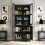 Homcom HOMCOM Modern Bookcase, Display Cabinet with Adjustable Shelves, Black 9