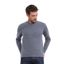 (4XL, Convoy Grey) Russell Mens Classic Long-Sleeved T-Shirt