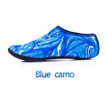 (Camouflage Blue,2XS(26-29)Foot Length=16-17cm)Meias aquáticas secagem rápida sapatos aquáticos praia surf natação roupa de mergulho