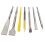 (Round Shank U Head,14*250mm)Advanced Rotary Hammer Chisel Bits Set Chrome Steel Tile Bull Point Chisel 10