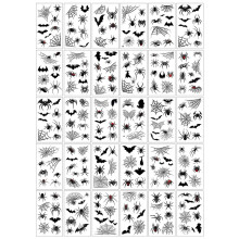 30 Sheets 3D Spider Web Temporary Tattoos Halloween Face Body Makeup