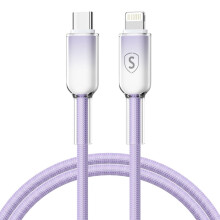 Sign Dynamic Series USB-C - Lightning -kaapeli 2.4A, 1M - Violetti