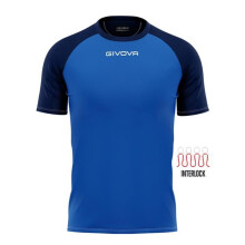 Maillot - GIVOVA - Capo - 100% polyester interlock - Respirant - Logos brodés