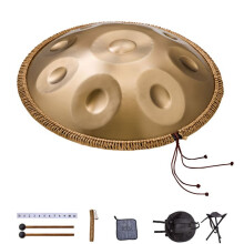 Tambour à Main 56 cm-Duoku-9 Notes-Handpan Tonalité Ré Mineur 432 Hz-pour Performances Musicales