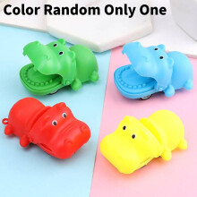(Hippo)Mini quebra-cabeça de brinquedo de hipopótamo para cachorro crocodilo unidade de inércia educação infantil