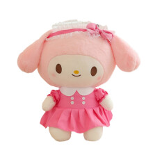 (Melody,40cm/15.75in)Sanrio Kuromi Melody brinquedo de pelúcia desenho animado travesseiro decoração de mesa para casa presente