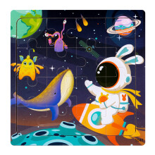 (Style 29)Wooden Children Puzzle Toy Animal Graphics Preschool Education Building Skills