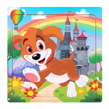 (Style 12)Wooden Children Puzzle Toy Animal Graphics Preschool Education Building Skills