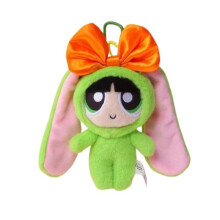 (Buttercup)The Powerpuff Girls Plush Pendant Rabbit Toy Doll 12cm Girl Gift Cute Cartoon