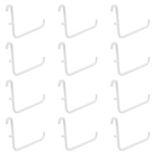 12-Teiliges Peg-Board-Haken-Set, Peg-Board-Zubehör, Langes Peg-Board-Haken-Set, Metall-Aufbewahrungswerkzeug, Wasserdichtes Home-Office-Werkzeug