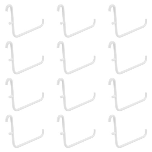 12Pcs Peg Board Hooks, Peg Board Accessories, Long Peg Board Hooks Set Metal Storage Tool Waterproof Home Office Tool