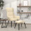VidaXL vidaXL Relaxsessel mit Hocker Creme Stoff 1