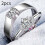 Couples 2pcs Zircon Ring Hand Jewelry Silver Adjustable Size Alloy Material 1