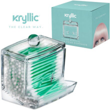 (Storage Box)Qtip Acrylique Support Boîte Coton Tige Rangement étui Cosmétique Domestique Sw