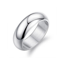 (7,7)Fashion Wedding Rings For Women Men Sliver Color Elegant Jewelry Simple Couple Set Ring
