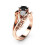 (rose gold,8)Luxury Ring Wedding Promise Ring Ring Wave 1