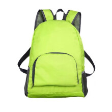 (Green)Portable Oxford Cloth Backpack Breathable Mesh Water Resistant Features Hiking