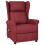 VidaXL vidaXL Massagesessel Weinrot Stoff 1