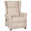 VidaXL vidaXL Massagesessel Creme Stoff 1