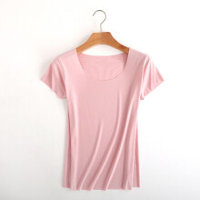 (Pink,2XL)Hot Short Sleeves Sexy Women Basic Tees Clubwear Tops Cropped Blouse Tshirt