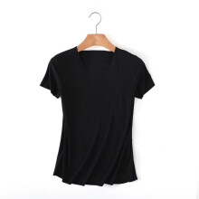 (Black,XL)Hot Short Sleeves Sexy Women Basic Tees Clubwear Tops Cropped Blouse Tshirt