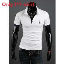 (White,3XL)Camiseta clássica de poliéster respirável manga curta para homens casuais presente da moda