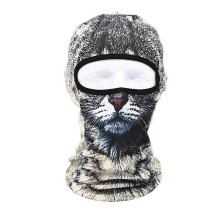 (Grey)3d Outdoor Cycling Fishing Sports Mask Face Sunscreen Head Cover Hats Liner