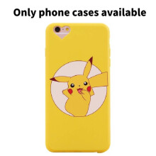(Round-6)Pokmon Pikachu Cartoon Silicone Phone Cover Durable Material Design Teens