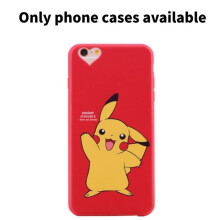 (Red-5)Pokmon Pikachu Cartoon Silicone Phone Cover Durable Material Design Teens