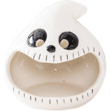 Ceramic Ghost Witch Hat Candle Holder Candy Dish Halloween Table Decor