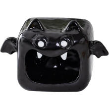 Ceramic Ghost Witch Hat Candle Holder Candy Dish Halloween Table Decor