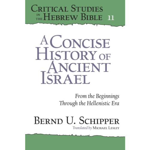 Critical Studies in the Hebrew Bible From the Beginnings Through the H