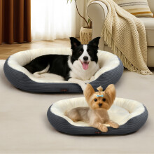(L/81x63x18CM) Luxury Pet Bed Orthopedic Calming Small Large Dog