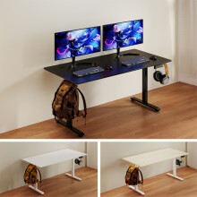 (Black) Levede 160cm Electric Height Adjust. Standing Desk