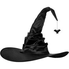 Halloween Witch Hat for Adults Kids Wide Brim Pointed Wizard Costume
