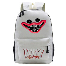 (Beige)Mochila Poppy Playtime infantil meninos meninas estudante bolsa escolar mochila de presente de viagem