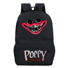 (Black)Mochila Poppy Playtime infantil meninos meninas estudante bolsa escolar mochila de presente de viagem