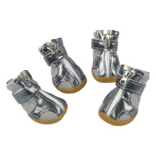 (Grey,6.5cm/2.56in)Dog Shoes Small And Medium Sized Pet Clothing Non Slip Breathable Tendon Sole