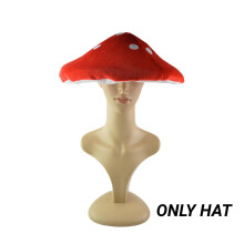 (Mushroom)Halloween Funny Hat Octopus Squid Duck Mushroom Headgear Photo Props Adult Child