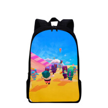 (E)Mochila escolar Fall Guys 3dfashion para alunos do ensino fundamental e médio