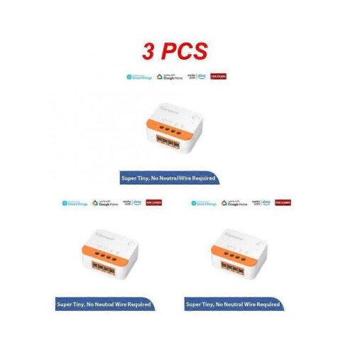 (1PC) (3PC) 1-10PCS SONOFF ZBMINI L2 Zigbee Switch No Neutral Wire Required Smart Home Wireless 2 Way Module Switch eWeLink APP Control