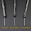 (Round Shank Flat Head,14*250*40mm)Advanced Rotary Hammer Chisel Bits Set Chrome Steel Tile Bull Chisel Point 4