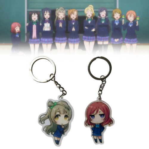 (K52)Love Live School Idol Project Plastic Keychain Pendant Backpack Gift Decoration 1